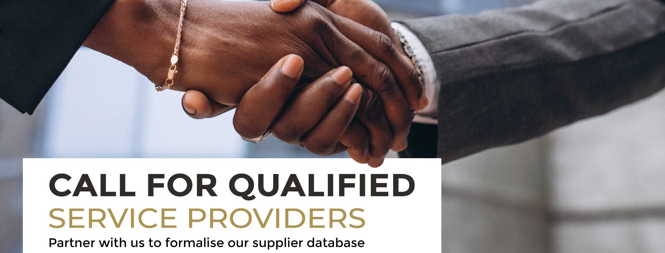 A call for service providers to partner with us