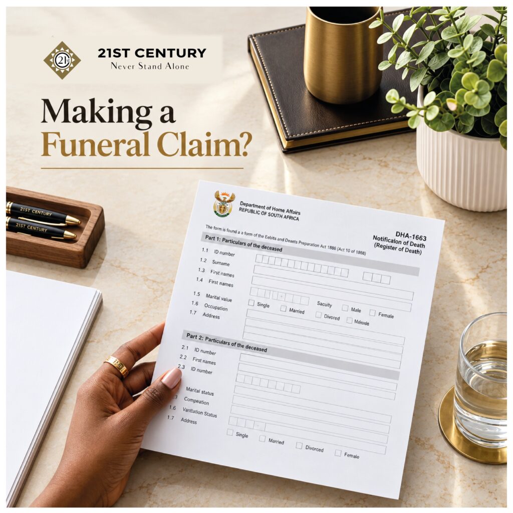 how to claim funeral policy at 21st century funeral services